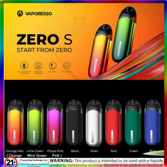 原廠正品 Vaporesso Zero S 650mAh 小煙主機 通用ZERO ZERO 2 VC蒸氣