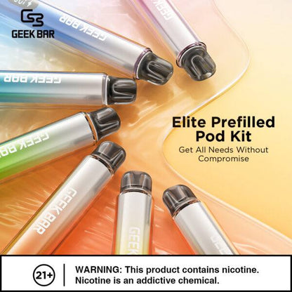 原廠正品  Geek Bar Elite Prefilled Pod Kit 菁英 一次性換彈 拋棄式 電子煙 VC蒸氣