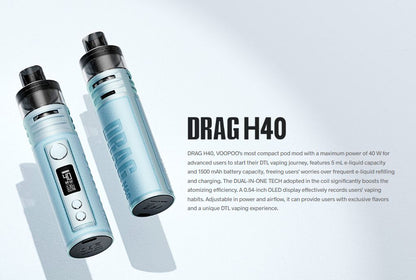 原廠正品 VOOPOO DRAG H40 40W 電子煙主機套裝 VC蒸氣