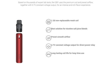 原廠正品 Aspire OBY KIT 小煙主機 VC蒸氣