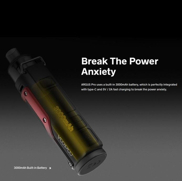 原廠正品 VOOPOO ARGUS PRO 阿格斯 可調式5-80瓦 VC蒸氣