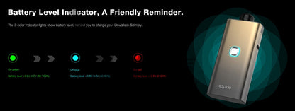 原廠正品 Aspire Cloudflask S 酒壺 造型 主機 大煙 出清 VC蒸氣