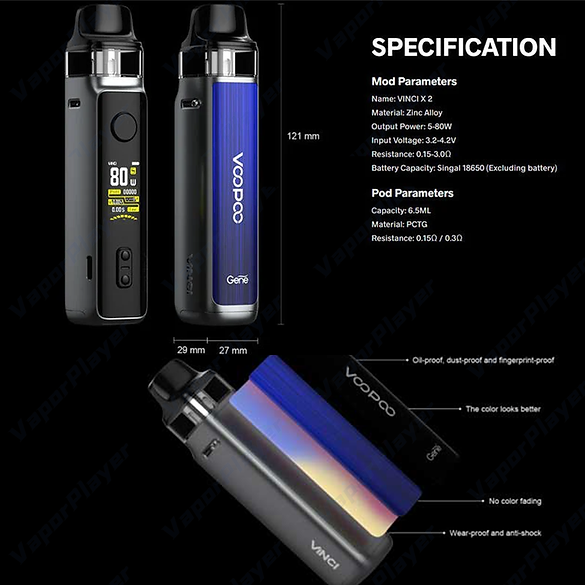 原廠正品 VOOPOO Vinci II 50W Vinci 2 空倉 成品芯 霧化芯 芯子 PNP VC蒸氣