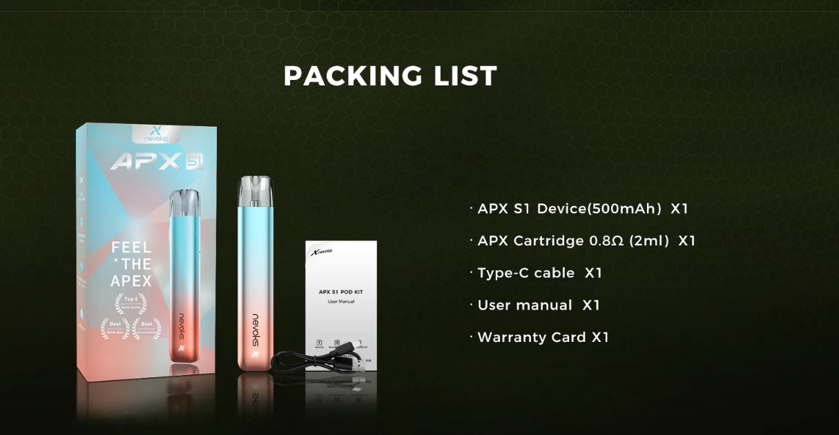 原廠正品 Nevoks APX S1 VC蒸氣