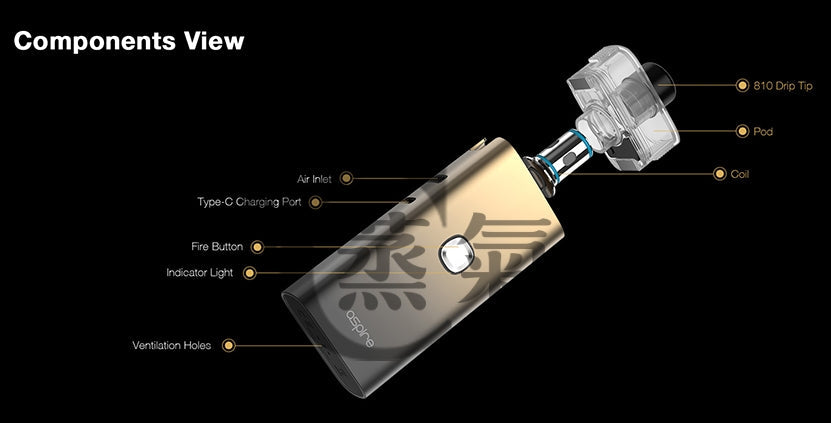 原廠正品 Aspire Cloudflask S 酒壺 造型 主機 大煙 出清 VC蒸氣
