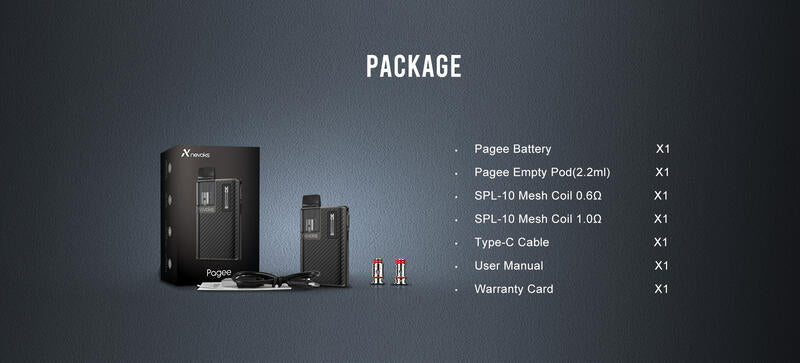 原廠正品 NEVOKS Pagee Pod  佩奇 主機套裝 VC蒸氣