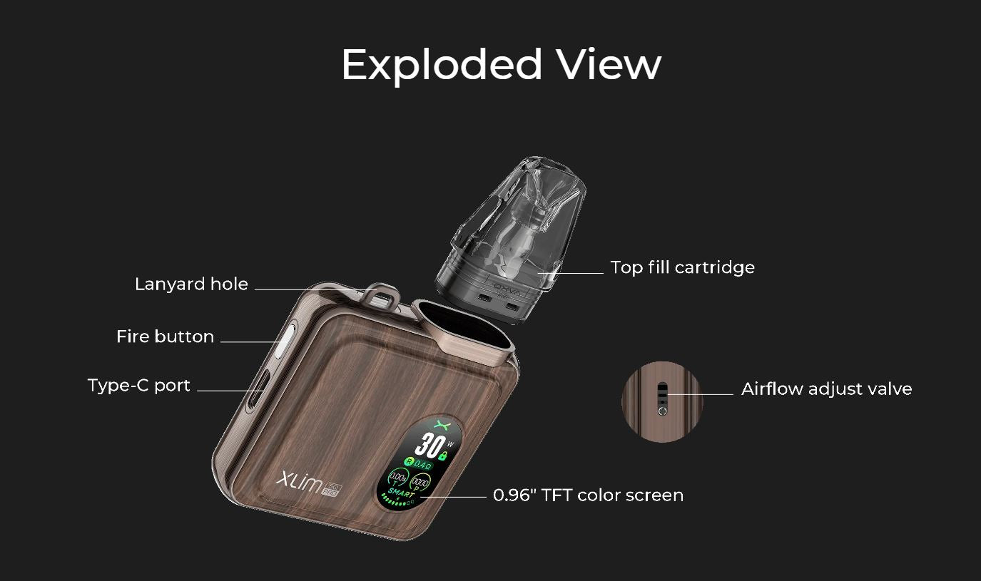 原裝正品 OXVA XLIM SQ Pro 小蠻牛 1200mAh 可調瓦 VC蒸氣