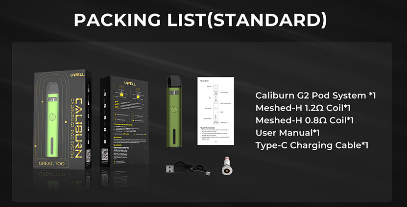 原廠正品 Uwell Caliburn G2 咖哩棒G2 芯子 空倉 VC蒸氣