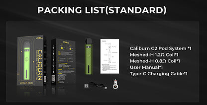 原廠正品 Uwell Caliburn G2 咖哩棒G2 芯子 空倉 VC蒸氣