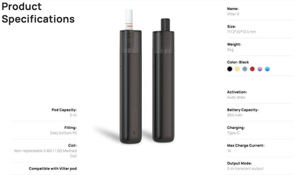 原廠正品 ASPIRE VILTER 2 POD MOD 666 3代 主機套裝 現貨 VC蒸氣