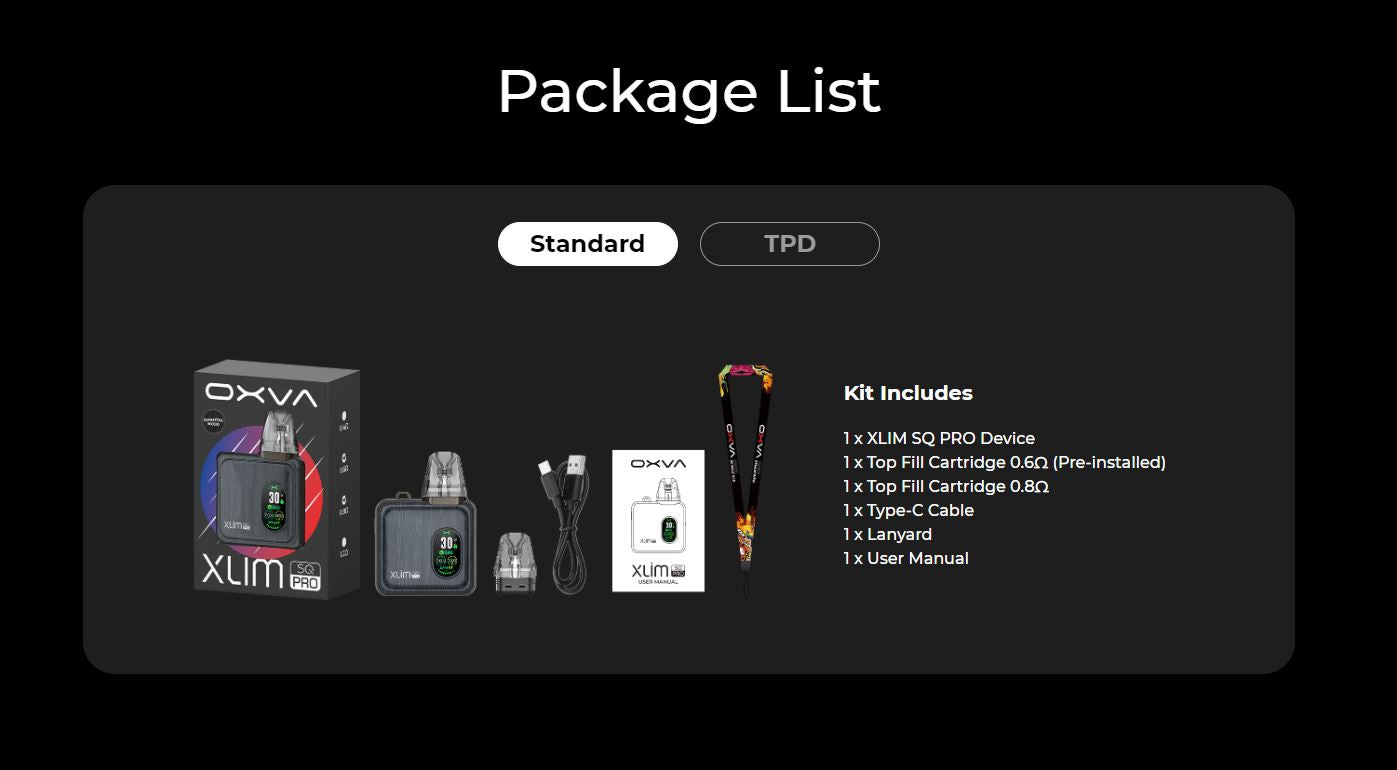 原裝正品 OXVA XLIM SQ Pro 小蠻牛 1200mAh 可調瓦 VC蒸氣