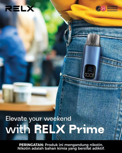 原廠正品 RELX PRIME 全球第一品牌 電子煙  主機套裝 小菸 小煙 自動智控霧化主機｜1000mAh 長效續航 - VC蒸氣