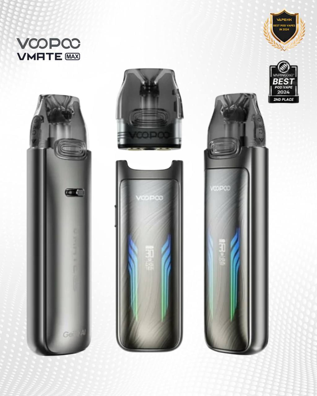 原廠正品 Voopoo Vmate MAX 30W 可調瓦小煙 1200mAh  電子煙 小煙 VC蒸氣