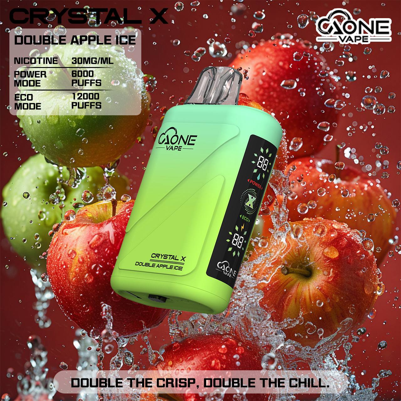 原廠正品 AONE Crystal X 水晶 2 代｜12000 口大容量 一次性 電子煙 拋棄式 非 ILIA LANA SP2S RELX 東京魔盒 VC蒸氣