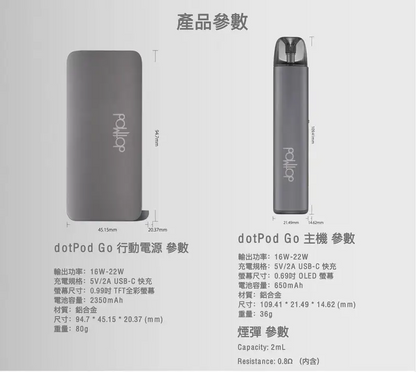 原廠正品 佩特里 Dotmod GO  主機套裝 含充電套件 dotPod Go 電子煙 小菸 小煙 套裝