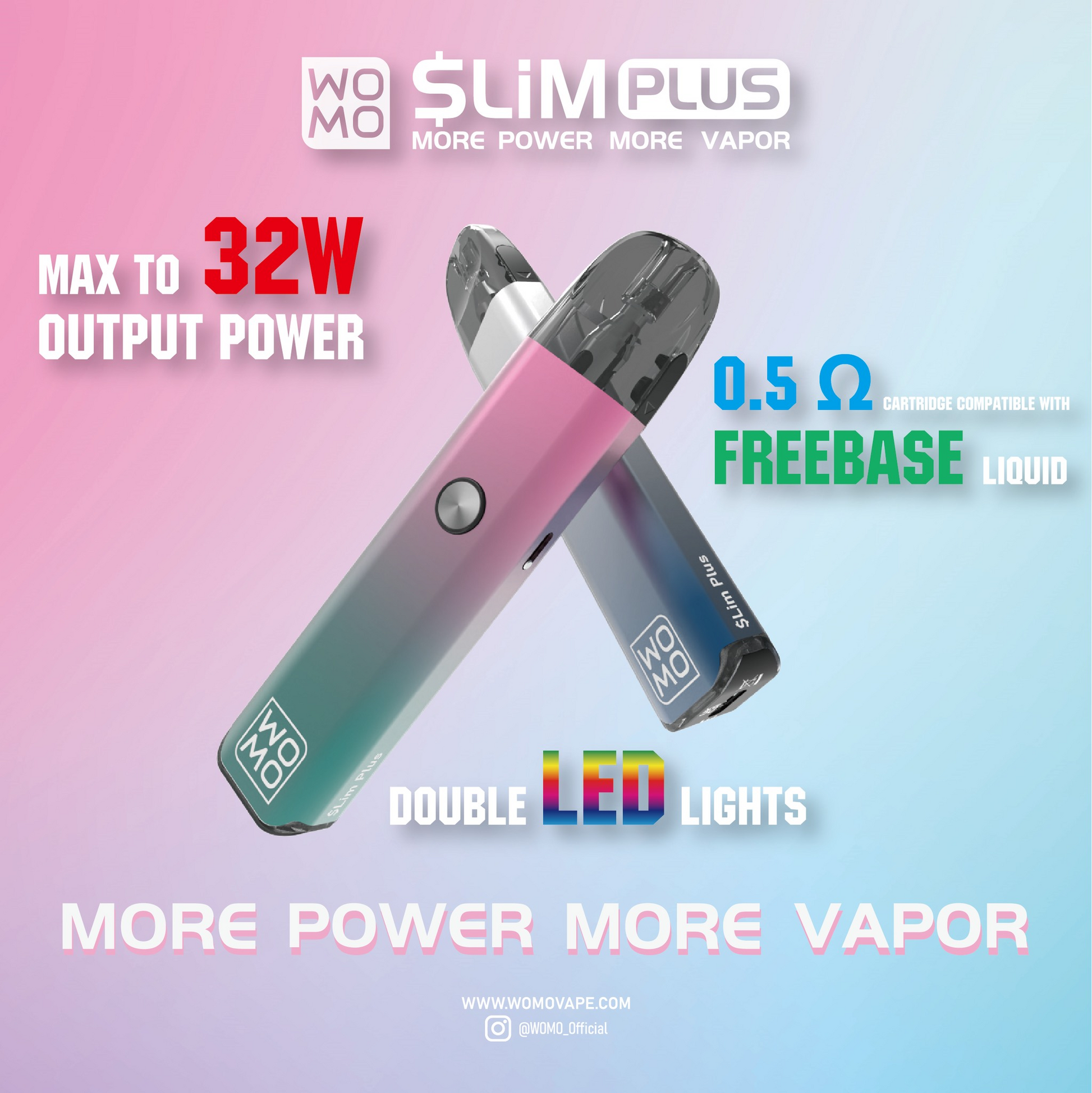 原廠正品 WOMO Slim Plus 奧默 32W 通用 OXVA XLIM 小蠻牛  XLIM PRO VC蒸氣