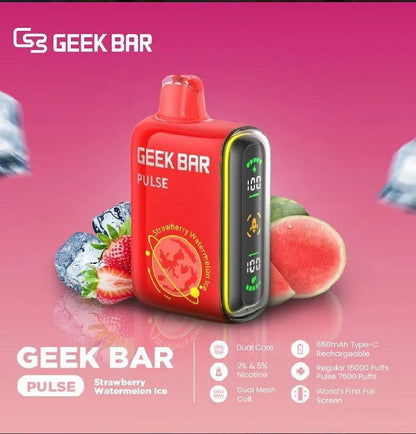 原廠正品 美國大牌 Geek Bar Pulse Vape  15000 口 現貨 一次性 拋棄式 小煙 VC蒸氣