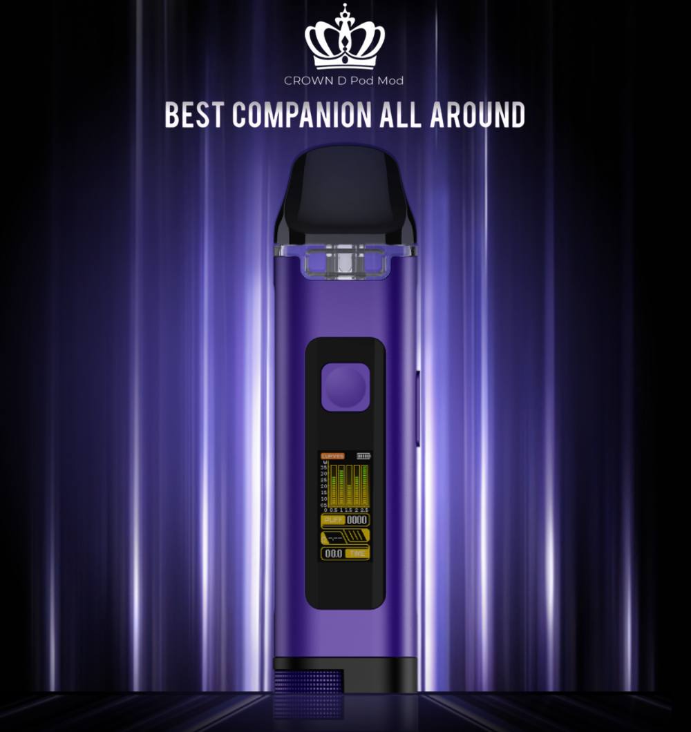 原廠正品 Uwell Crown D Pod Mod 35w 王冠 大小煙 主機套裝 現貨 當天出 VC蒸氣