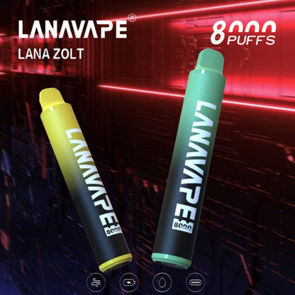 原廠正品 LANA VAPE 拋棄式 8000口 一次性 17種口味 台灣現貨 電子煙 大容量 VC蒸氣