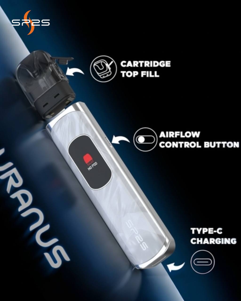 原廠正品 SP2S 思博瑞 天王星 URANUS 注油主機 電子煙 主機套裝 加油式 小煙 電子菸 通用 小蠻牛 VC蒸氣