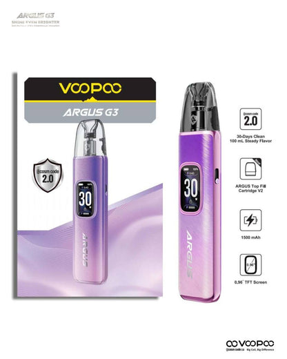原廠正品 VOOPOO ARGUS G3 阿格斯 g3 1500mAh  大容量 電子煙 小煙 VC蒸氣