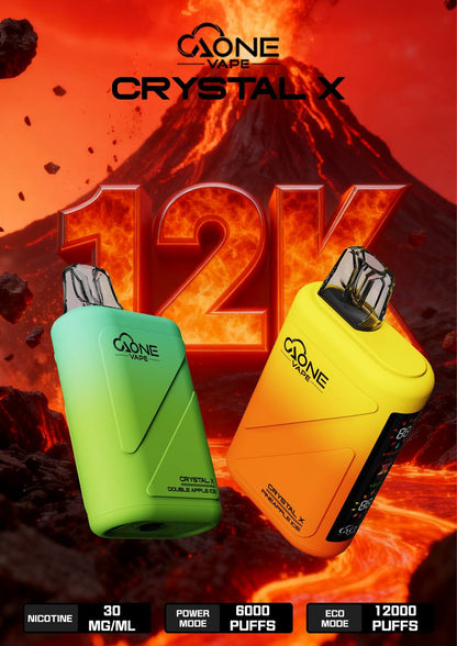 原廠正品 AONE Crystal X 水晶 2 代｜12000 口大容量 一次性 電子煙 拋棄式 非 ILIA LANA SP2S RELX 東京魔盒 VC蒸氣
