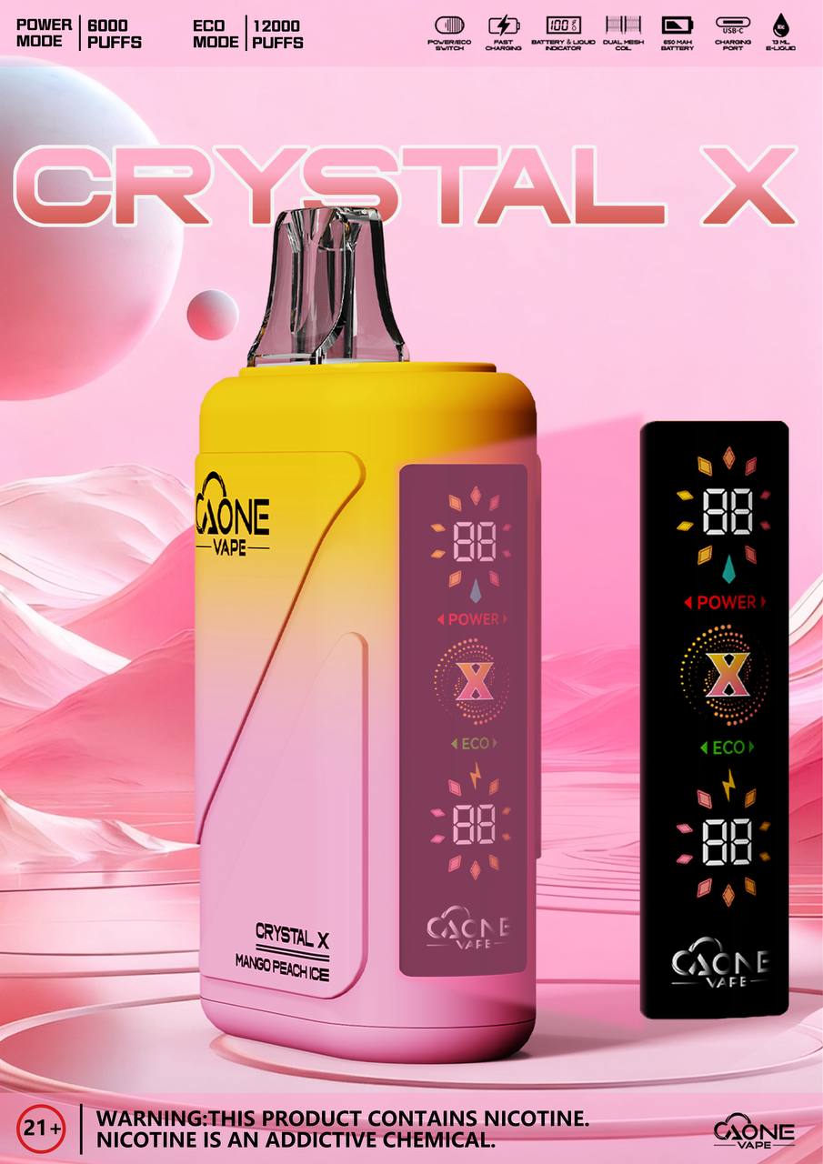 原廠正品 AONE Crystal X 水晶 2 代｜12000 口大容量 一次性 電子煙 拋棄式 非 ILIA LANA SP2S RELX 東京魔盒 VC蒸氣